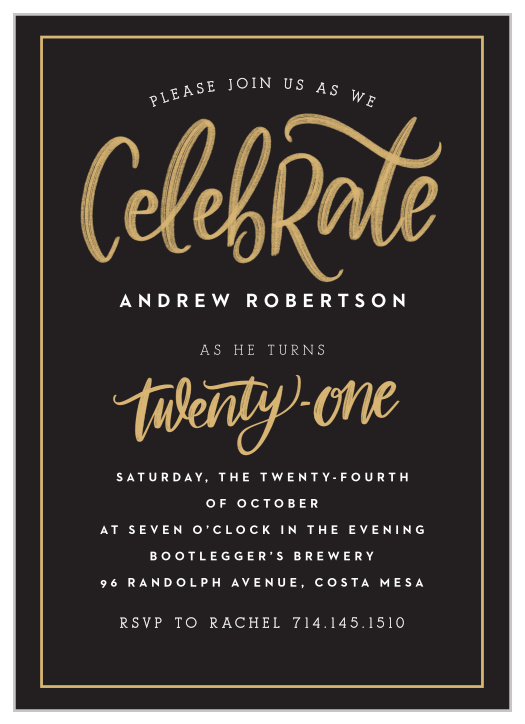 printable invitations for 21st birthday