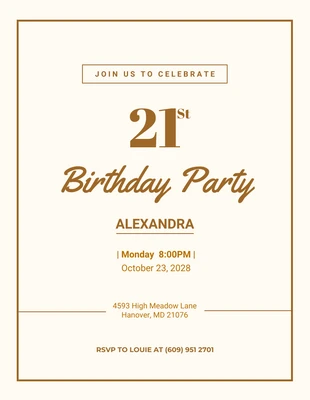 printable invitations for 21st birthday