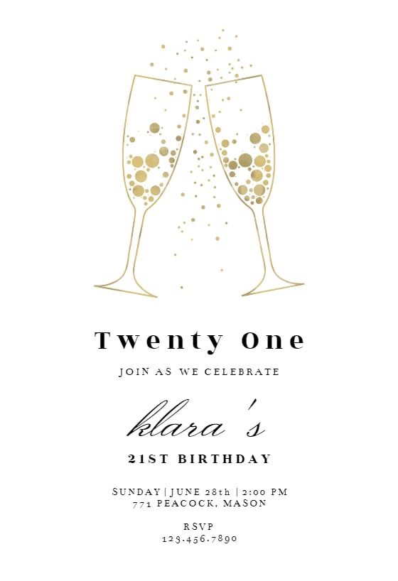 printable invitations for 21st birthday