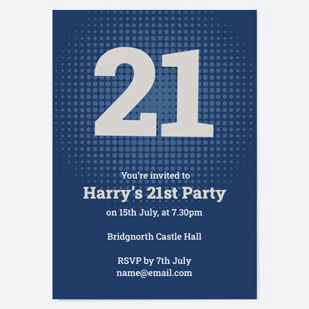 printable invitations for 21st birthday