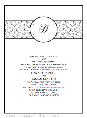 Free Printable Wedding Invitations Templates