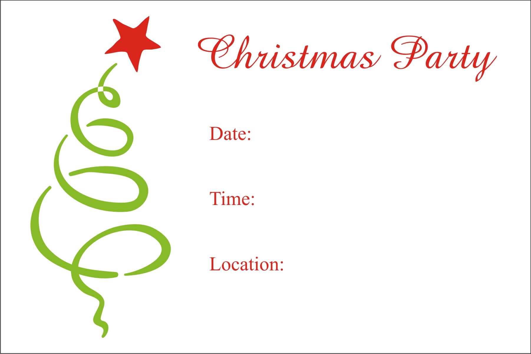 Christmas Party Free Printable Holiday Invitation Personalized ...