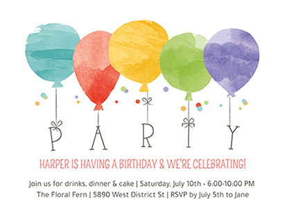Free Printable Invitations: Print at Home or Get them Sent to You!