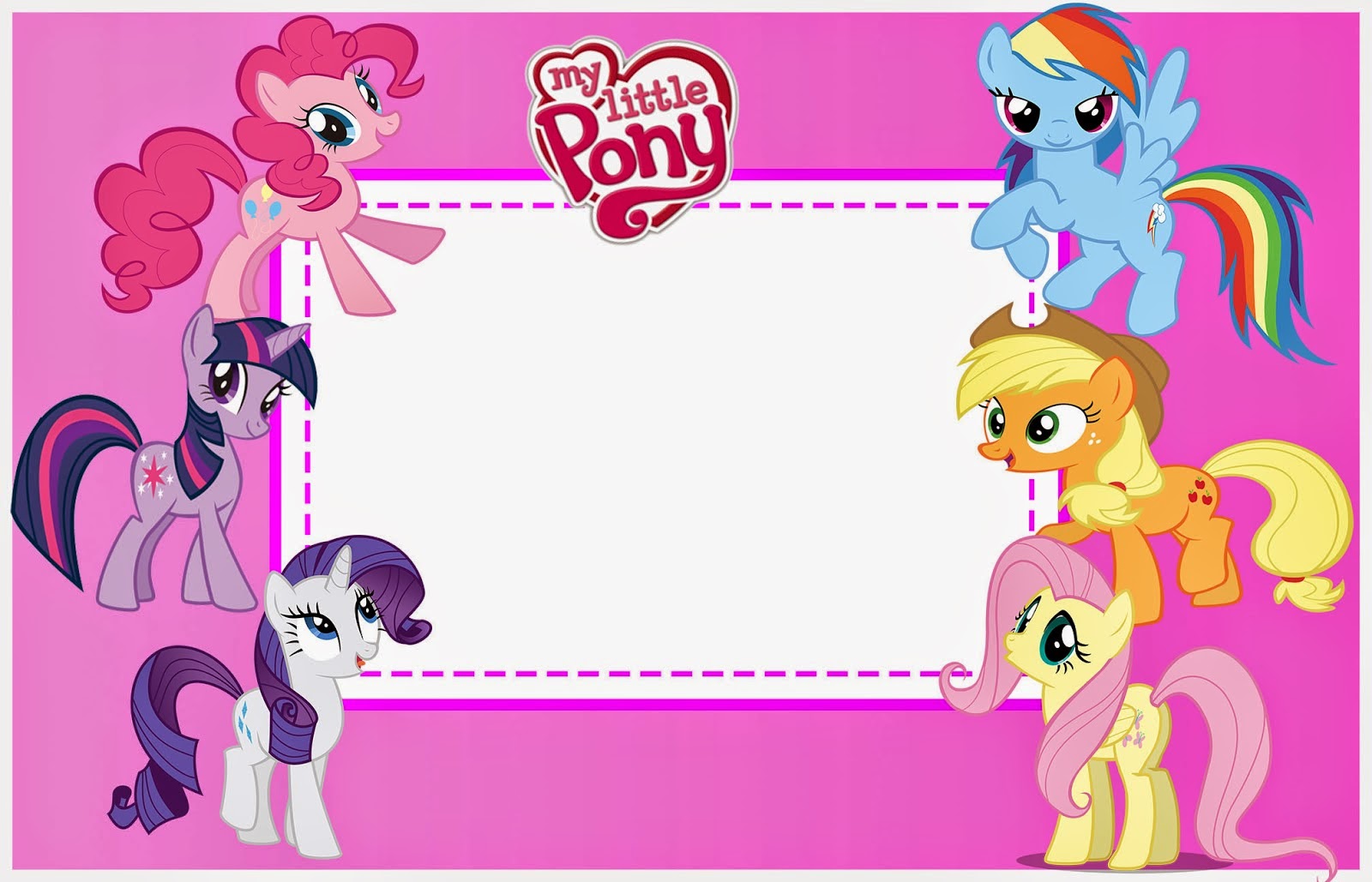 printable invitations my little pony