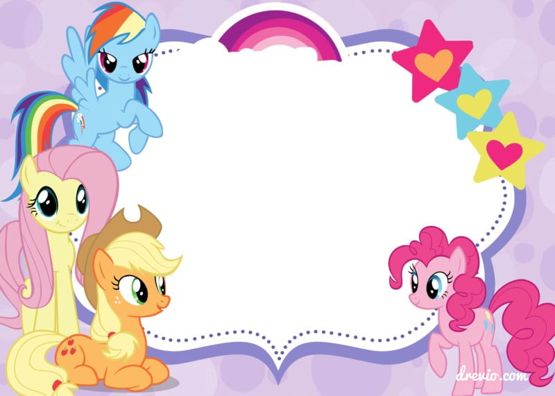 printable invitations my little pony