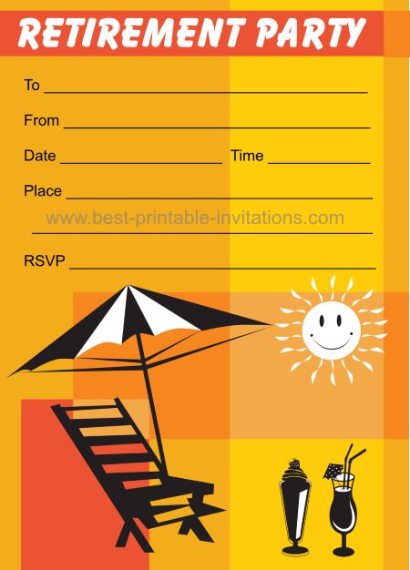 Printable Retirement Party Invitations