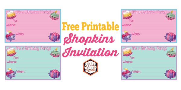 Shopkins Birthday Party Printables - Mandys Party Printables