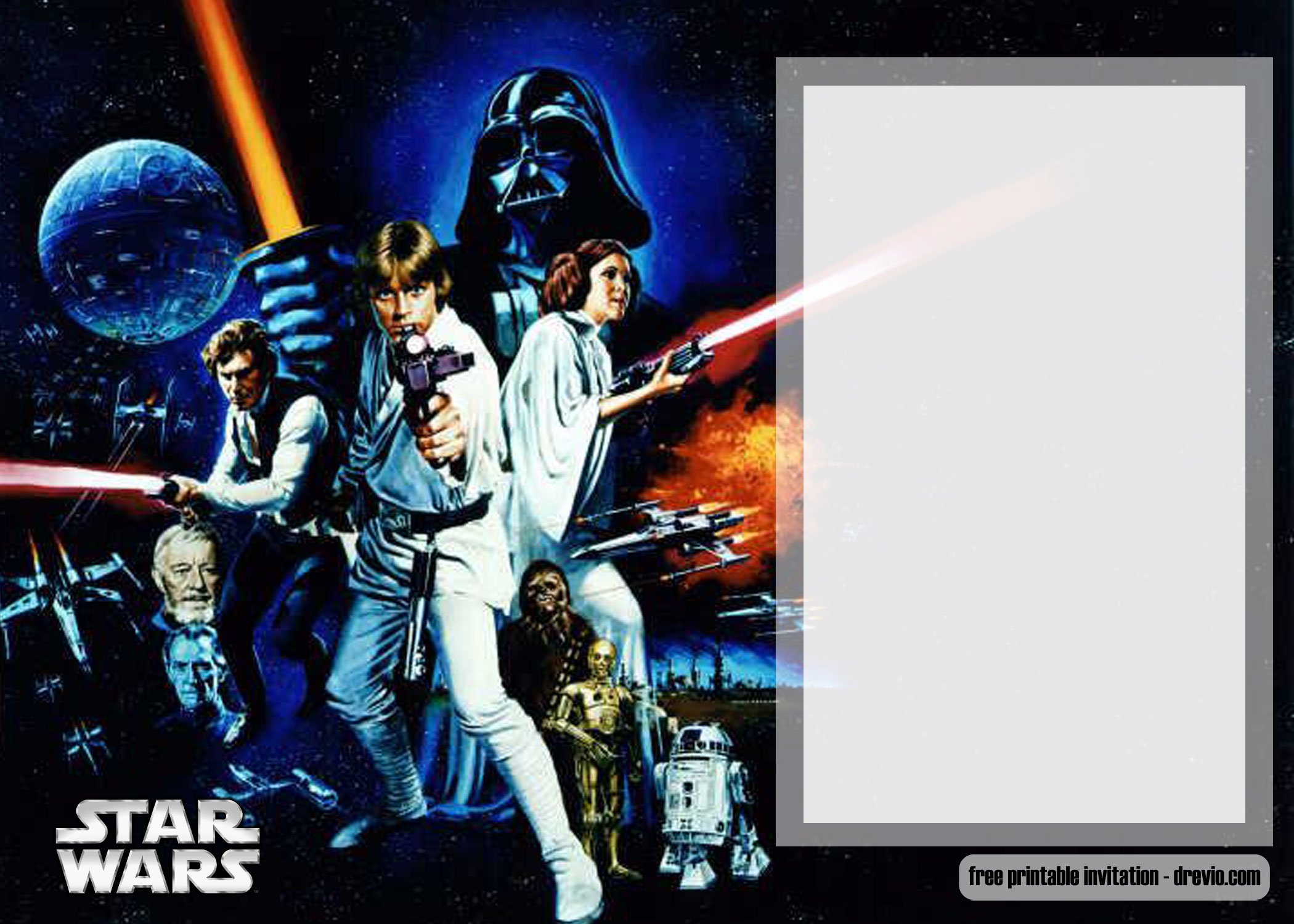 FREE Printable Star Wars Invitation Templates - Download Hundreds ...