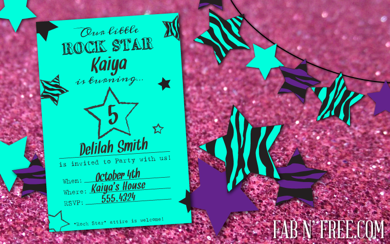 printable invitations star