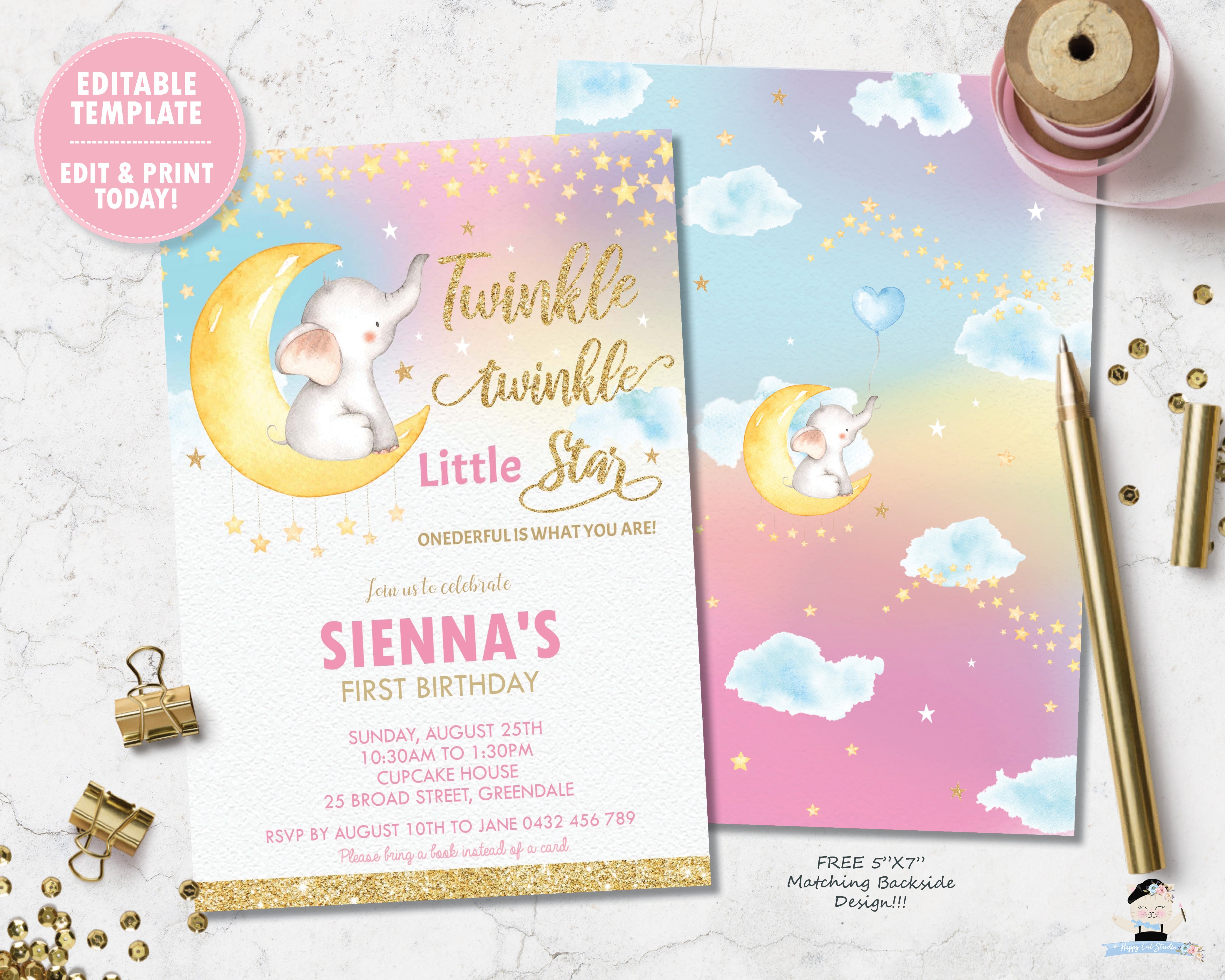 printable invitations star