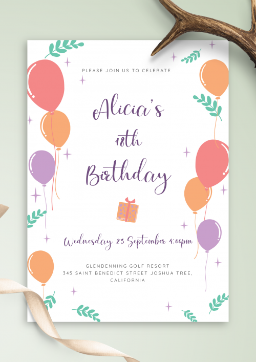 Invitation Templates - Customize &  Download or Print