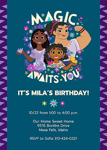 Custom Birthday Cards &  Invitations | Disney Encanto Birthday ...