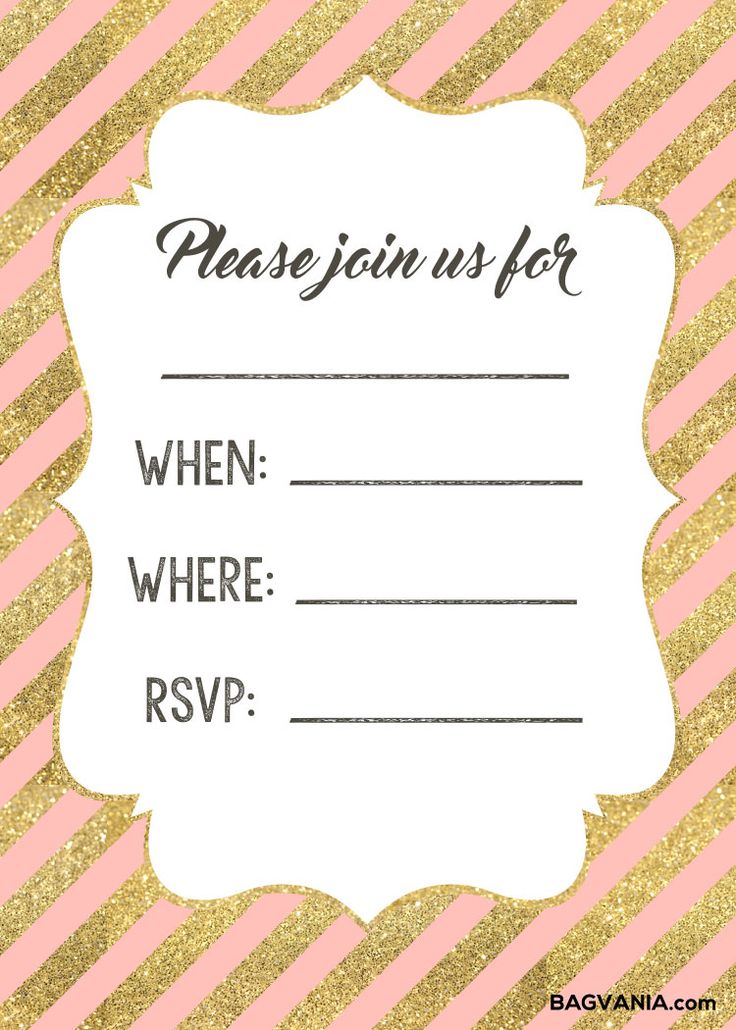 Free Printable Birthday Invitations