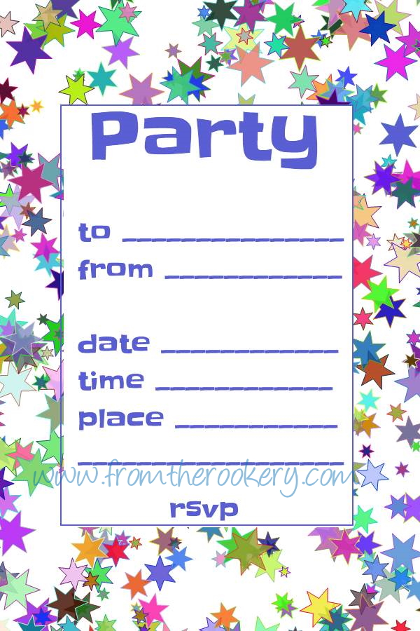 Free Party Invitations - Printable Invitation Templates