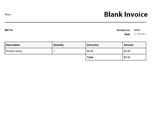 Free Invoice Templates | Online Invoices