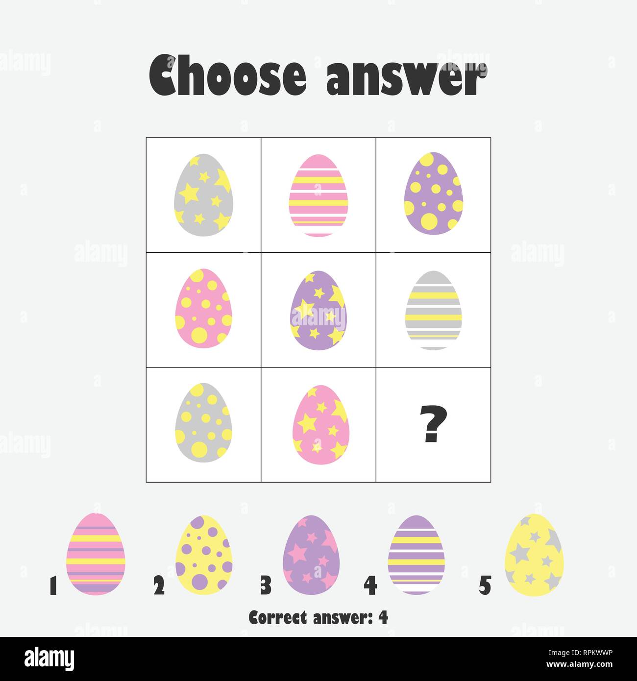 printable iq test for 4 year old