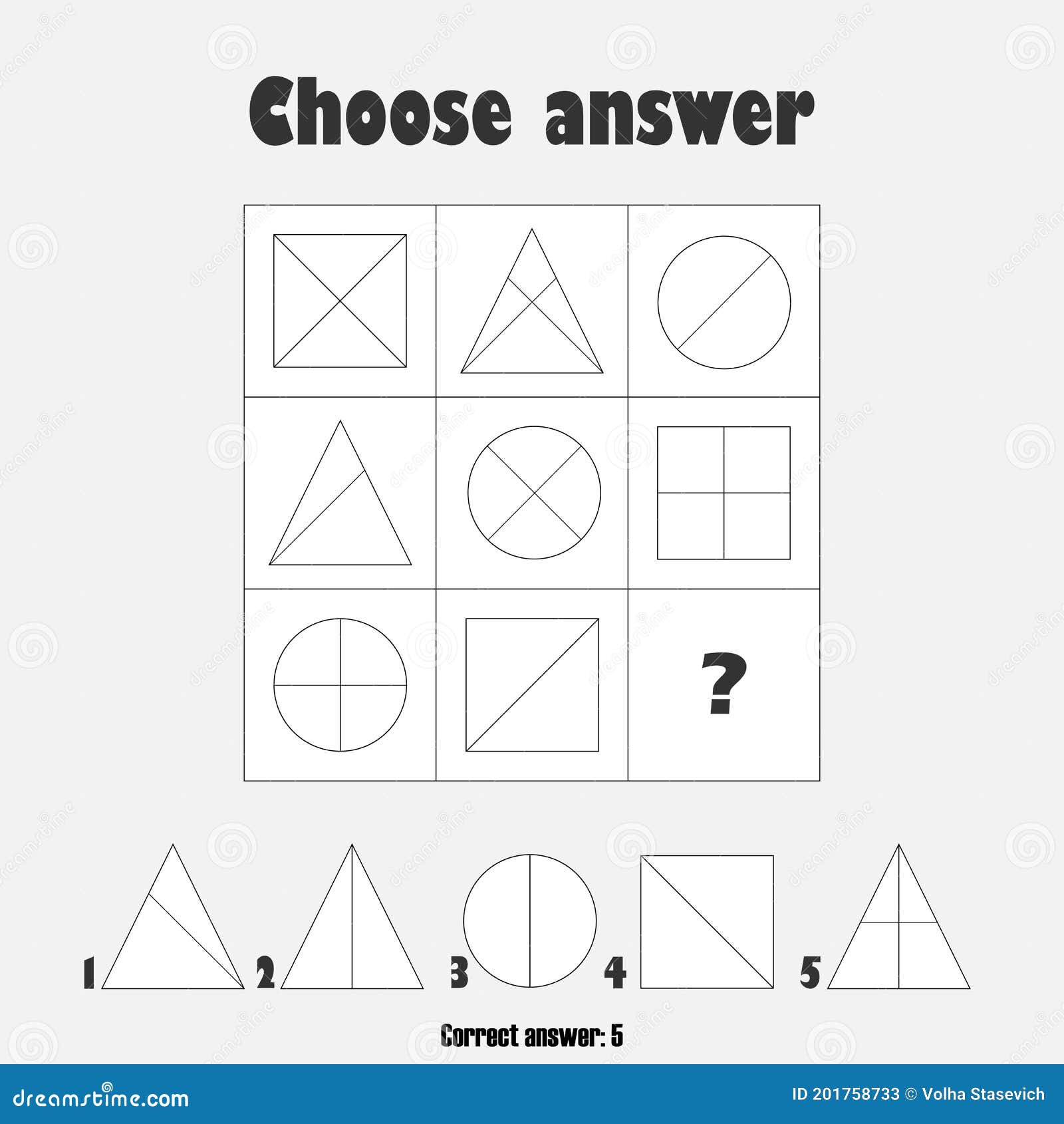 printable iq test for 4 year old