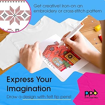 A4 Inkjet Iron On Transfers Paper / T Shirt Transfers - Light T Shirt x 20  Sheets