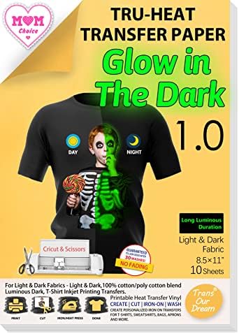TransOurDream Tru-Iron on Heat Transfer Paper for Dark Fabric 20 ...