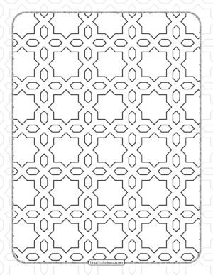 Free Printable Pdf Geometric Pattern 040