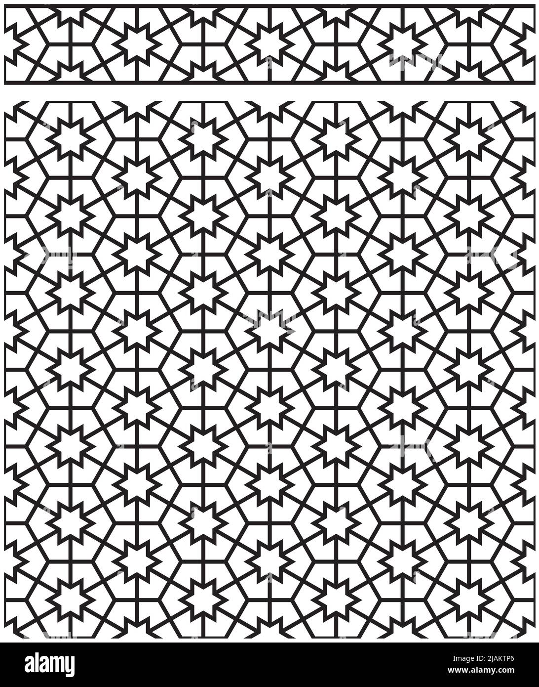 Ribbon and Pattern.Seamless geometric ornament based on ...