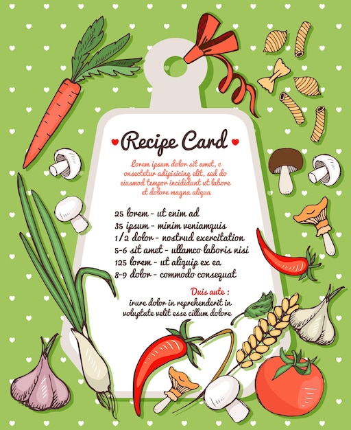 printable italian recipe cards