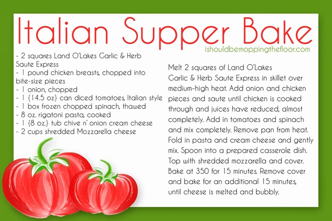 printable italian recipe cards