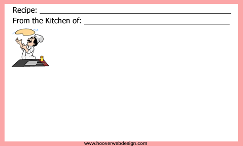 printable italian recipe cards
