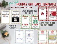 Teacher Gift Card Templates for Amazon, Apple, Target and ...