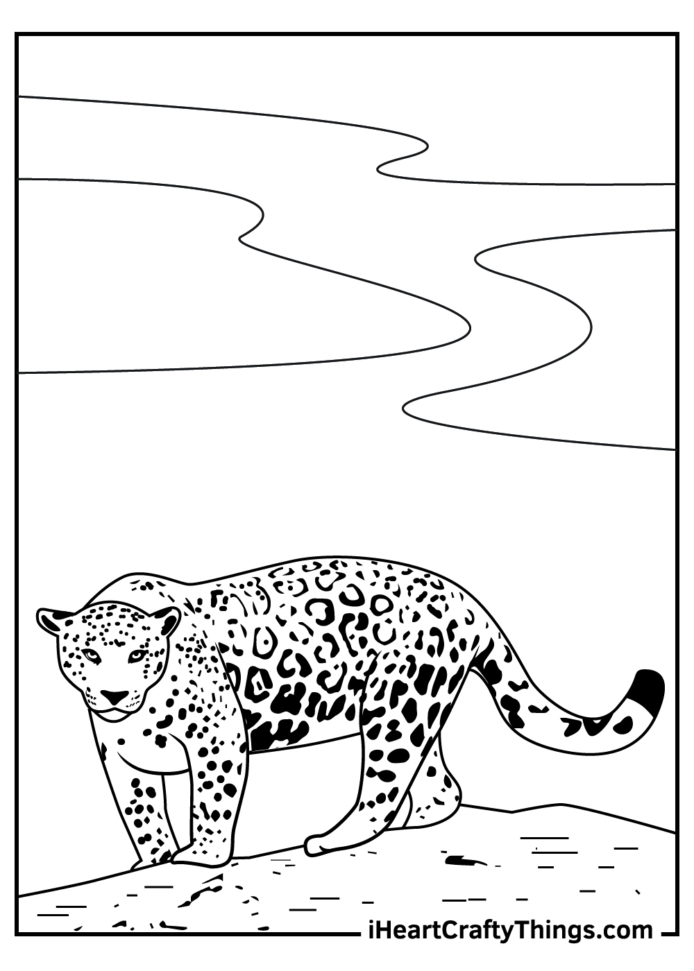 printable jaguar coloring pages
