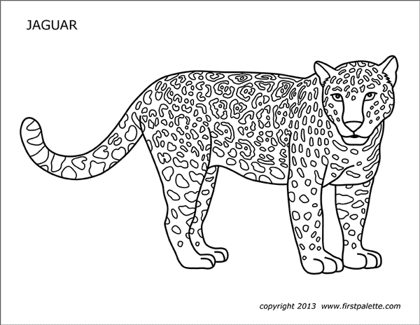 printable jaguar pictures