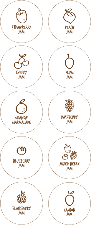 Fabric Jam Jar Topper How To + Free Printable Jam Tags &  Labels