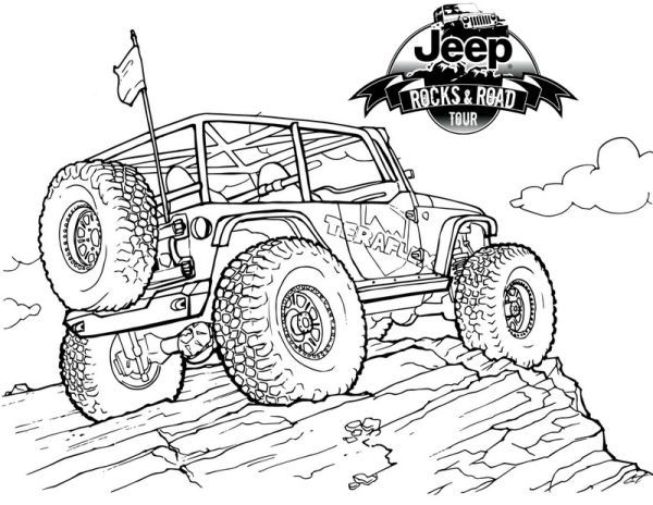 Jeep Coloring Pages Printable PDF - Coloringfolder.com