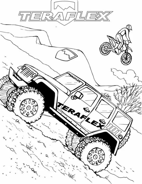 Jeep Coloring Pages Printable PDF - Coloringfolder.com