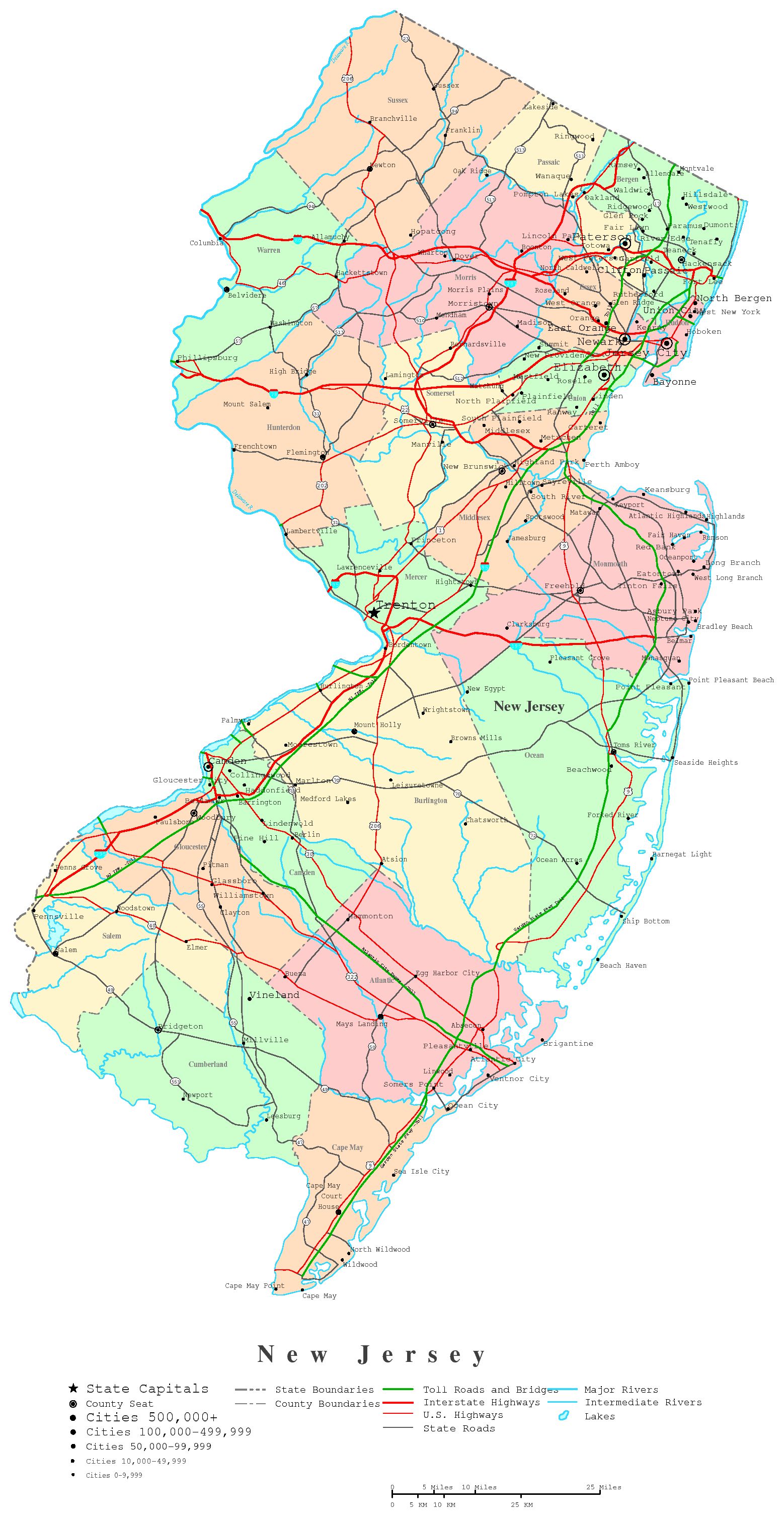 printable jersey map