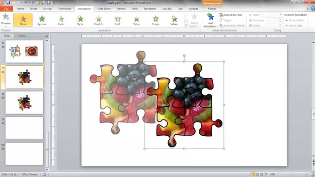 Create a JigSaw Puzzle Image in PowerPoint
