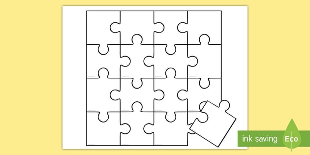 Create-Your-Own Blank Puzzle Template | Art &  Craft Activity