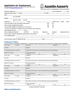 printable job application burger king