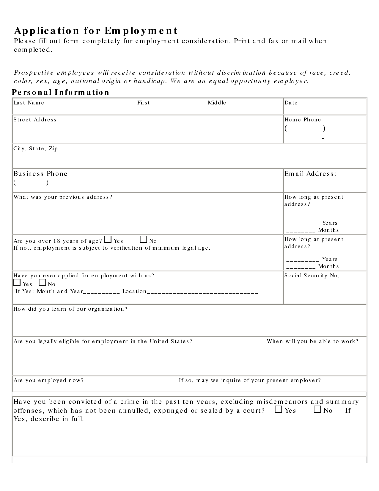 printable job application for barnes and noble