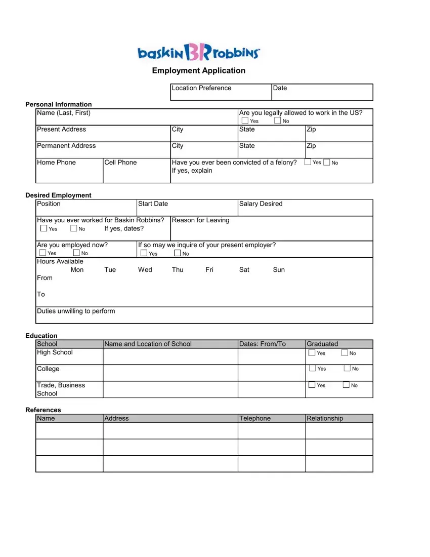 printable job application for barnes and noble