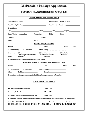 printable job application for mcdonalds