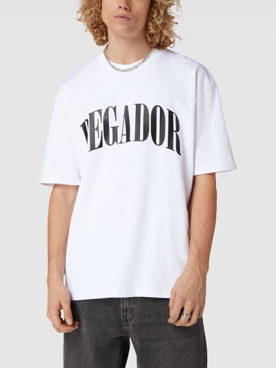 Pegador T-Shirt mit Label-Print (weiss) online kaufen