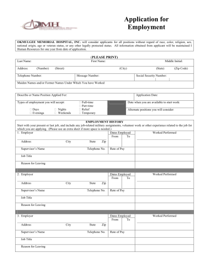 21 printable job application page 2 - Free to Edit, Download ...