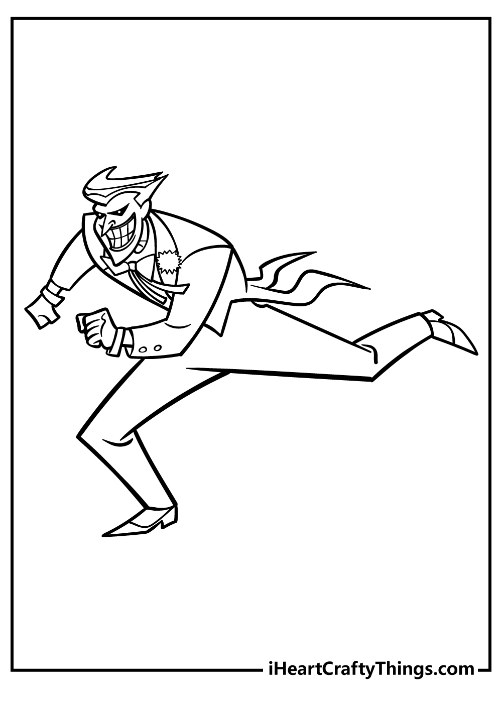printable joker coloring pages