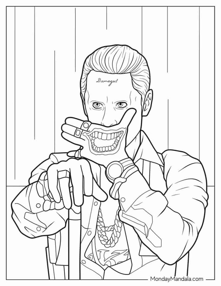 22 Joker Coloring Pages (Free PDF Printables)