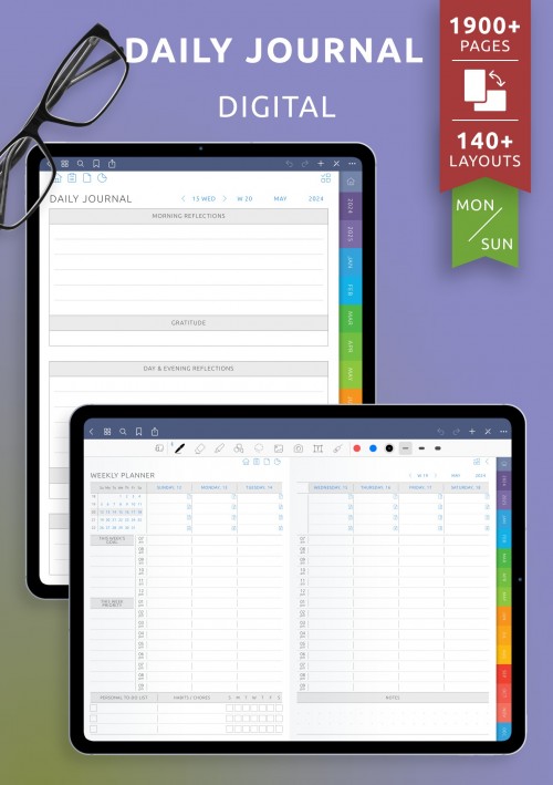 Best Digital Journal Apps, Templates, PDF Planners