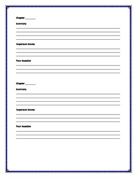 printable journal entry