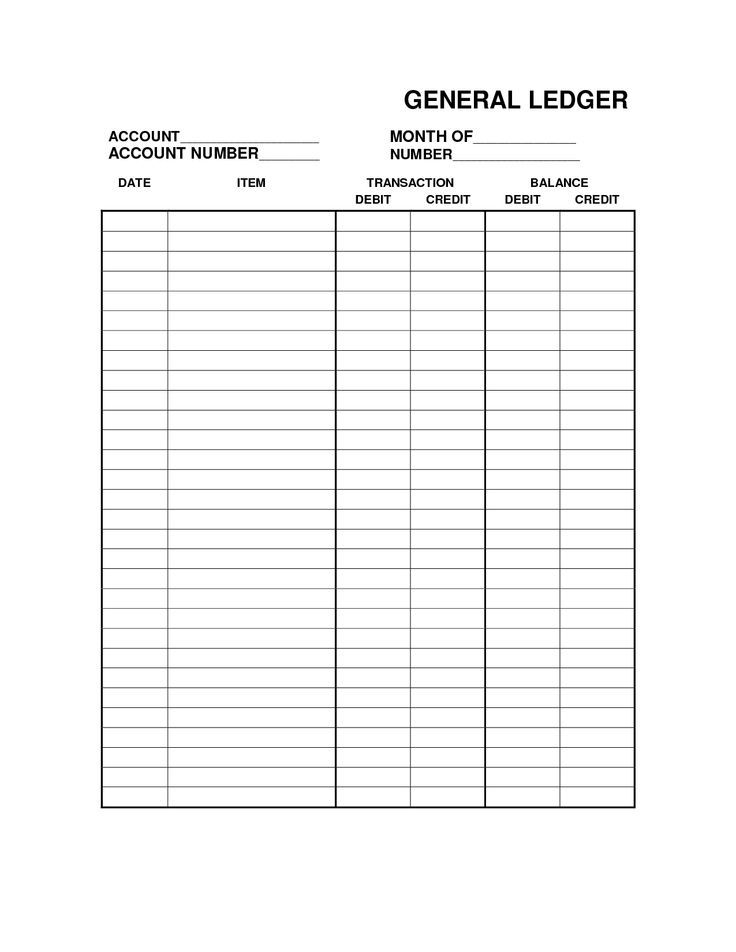 Ledger Balance Sheet - 10 Free PDF Printables | Printablee