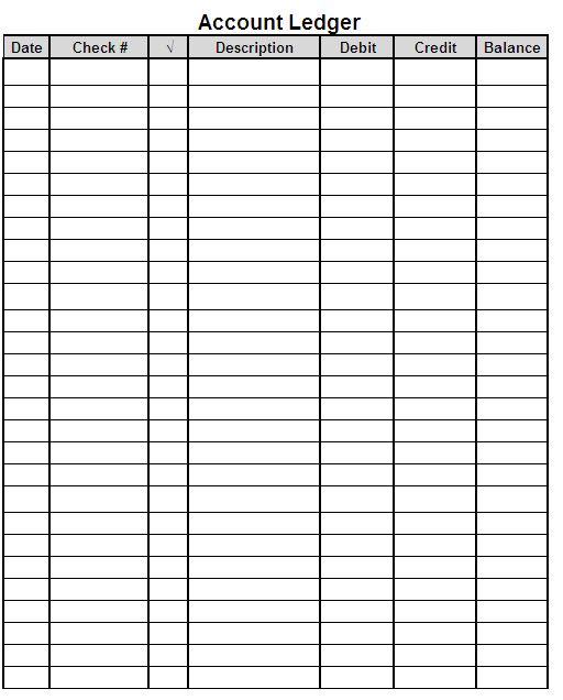 Accounting Ledger Template - 10 Free PDF Printables | Printablee