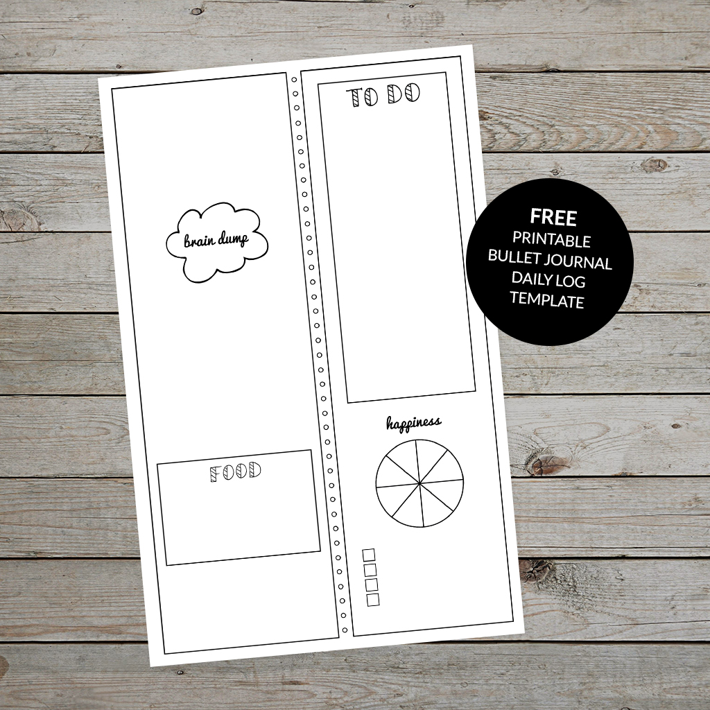 Bullet Journal Daily Log Free Printable Template Plus Tips and Ideas